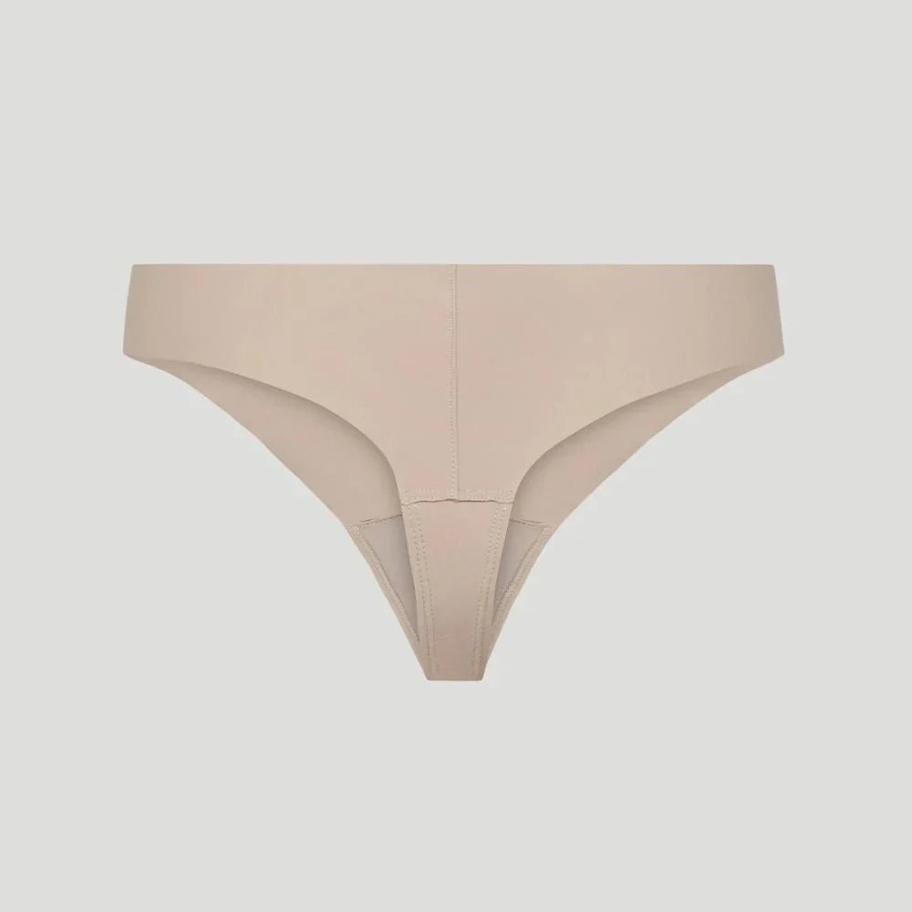 Tanga mit mittelhoher Taille Hautfarben (3er-Pack)