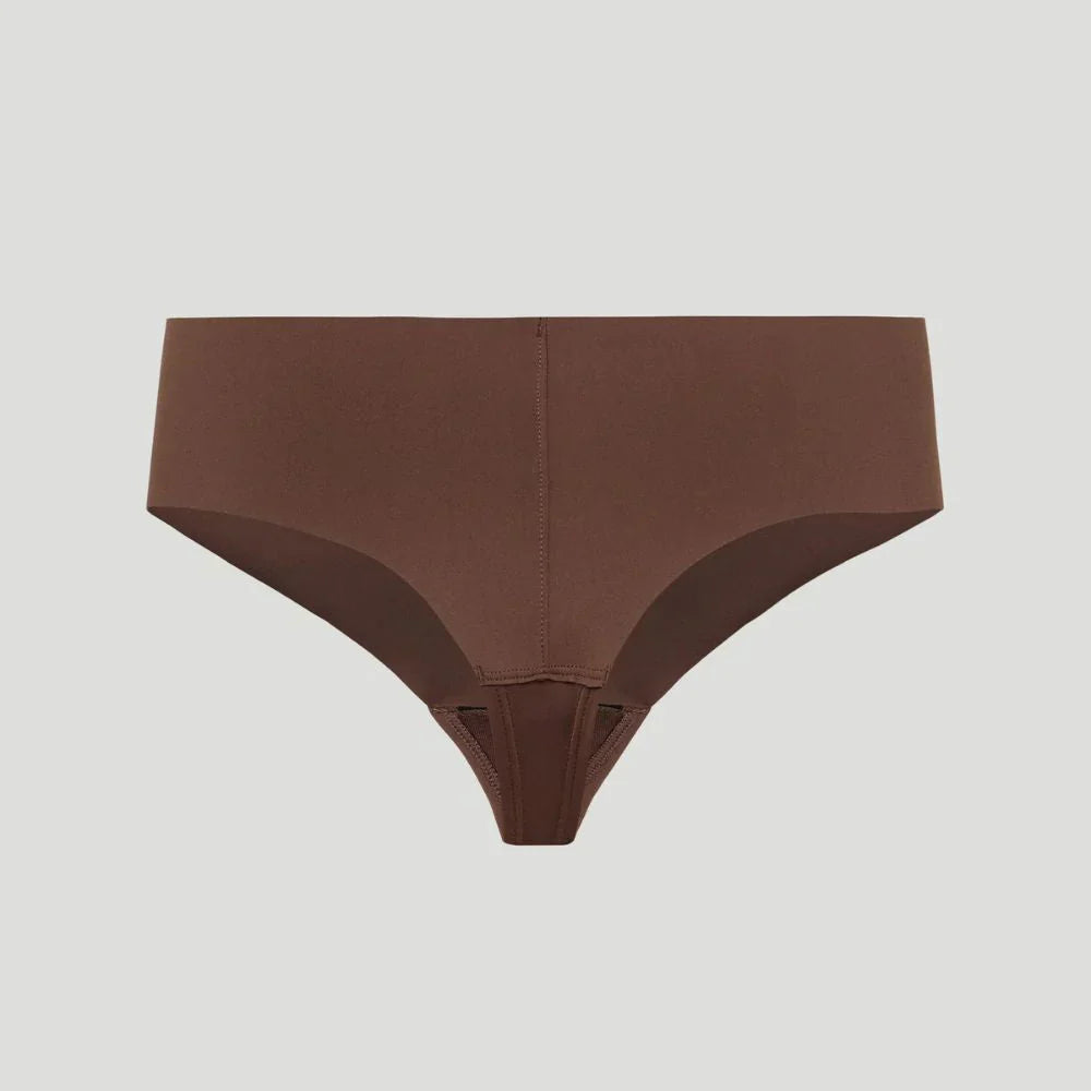 Tanga mit hoher Taille Braun (3er-Pack)