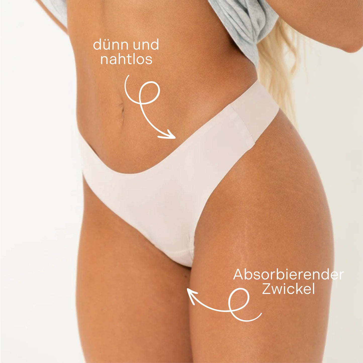 Tanga mit mittelhoher Taille Braun (3er-Pack)