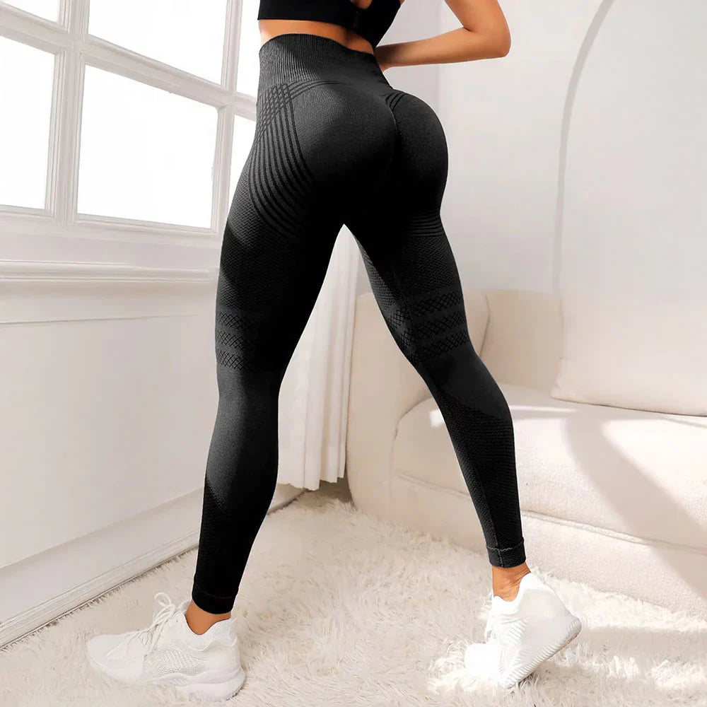 3D-Leggings | Schwarz