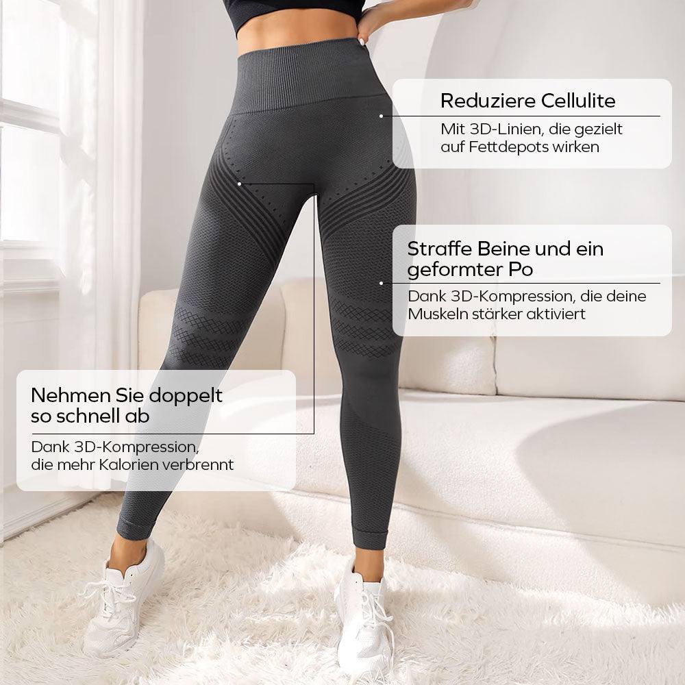 3D-Leggings | Dunkelgrau