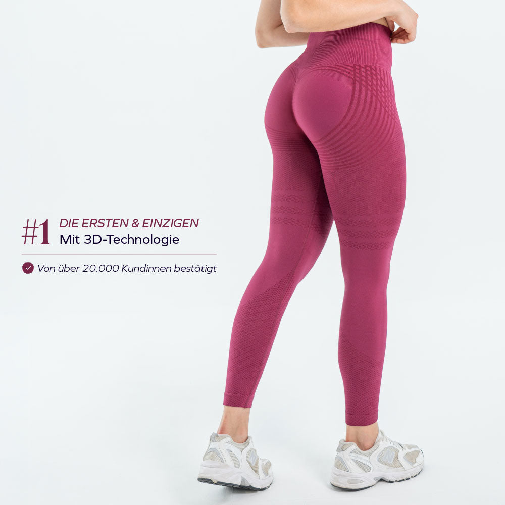 3D-Leggings | Grau