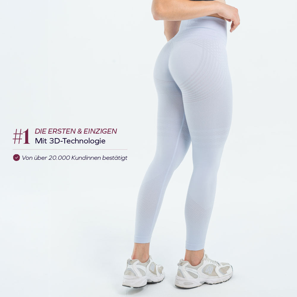 3D-Leggings | Bordeauxrot