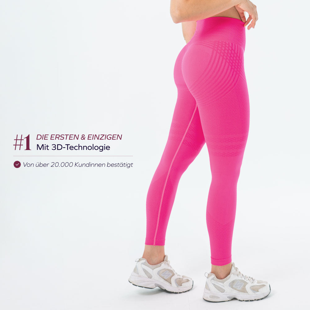 3D-Leggings | Grau