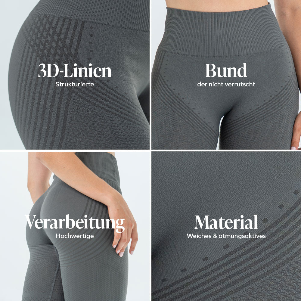 3D-Leggings | Dunkelgrau
