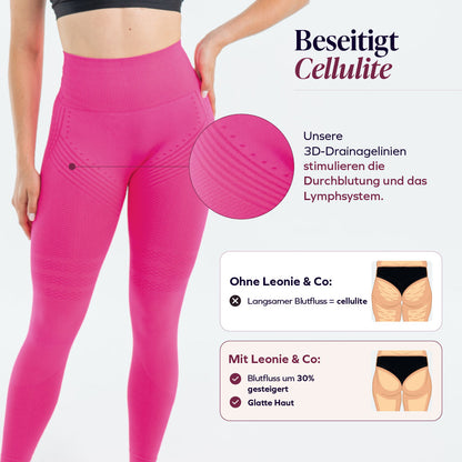 3D-Leggings | Rosa