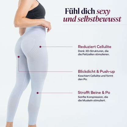 3D-Leggings | Hellviolett