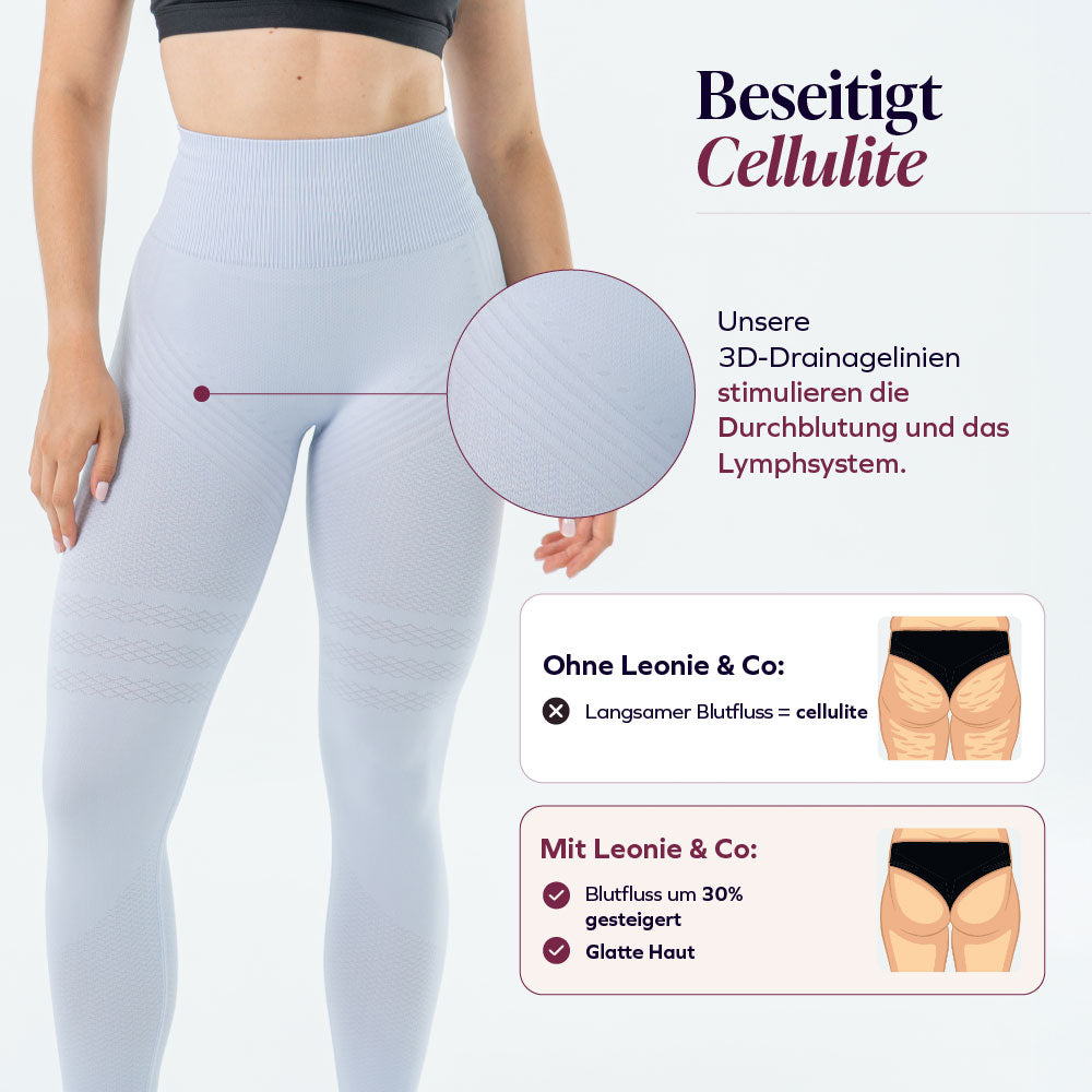 3D-Leggings | Hellviolett