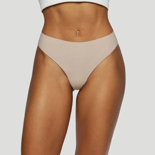 Tanga mit mittelhoher Taille Hautfarben (3er-Pack)