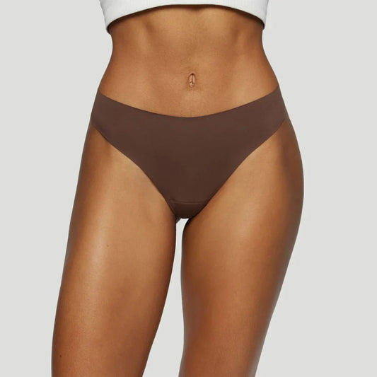 Tanga mit mittelhoher Taille Braun (3er-Pack)