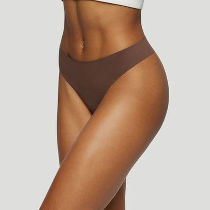 Tanga mit mittelhoher Taille Braun (3er-Pack)