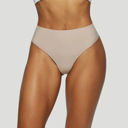 Tanga mit hoher Taille Hautfarben (3er-Pack)