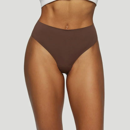Tanga mit hoher Taille Braun (3er-Pack)