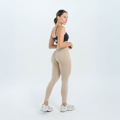 3D-Leggings | Beige