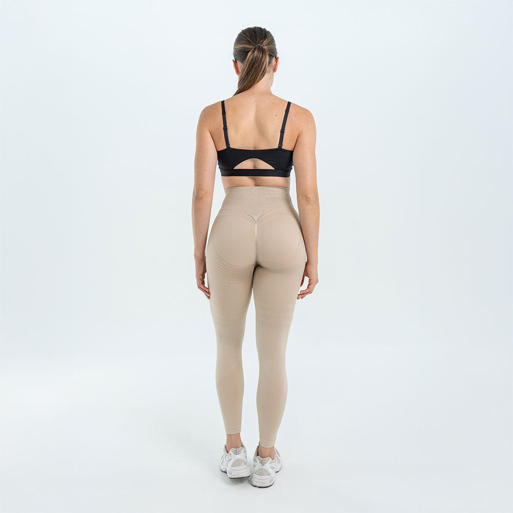 3D-Leggings | Beige