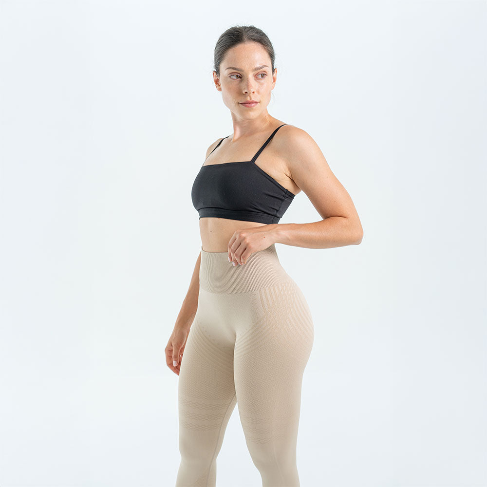3D-Leggings | Beige