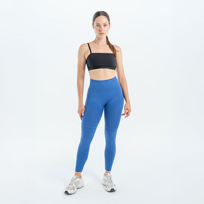 3D-Leggings | Azurblau
