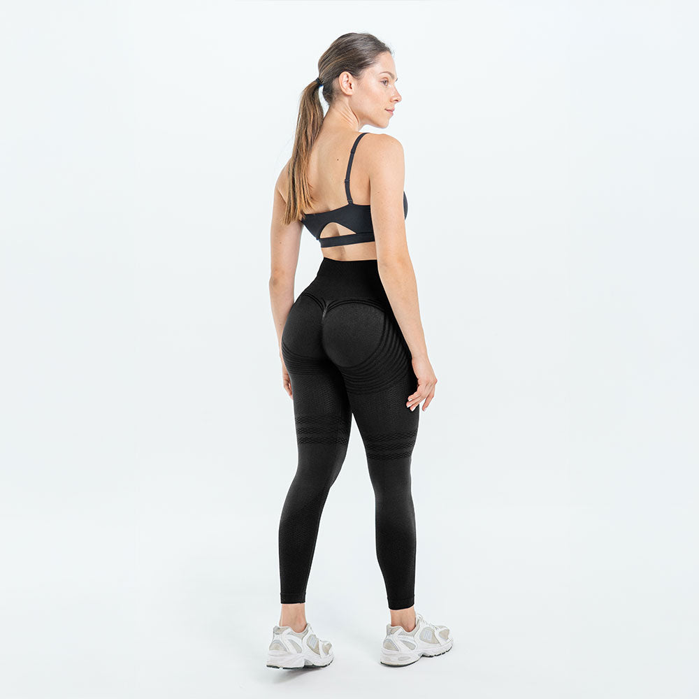 3D-Leggings | Schwarz