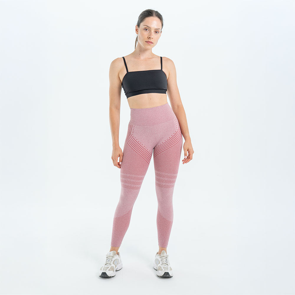 3D-Leggings | Pastellrosa