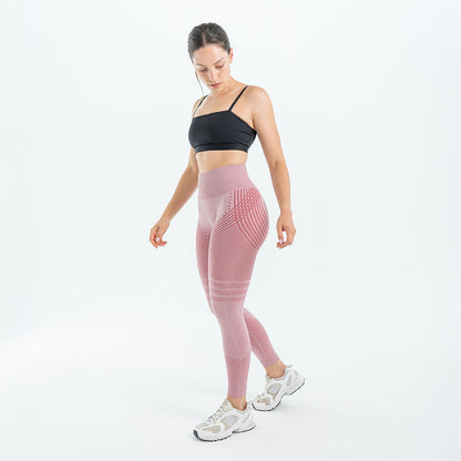 3D-Leggings | Pastellrosa