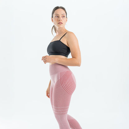 3D-Leggings | Pastellrosa
