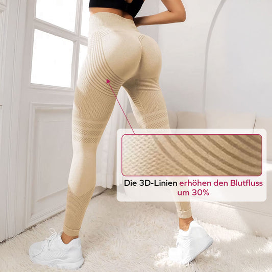 3D-Leggings | Beige