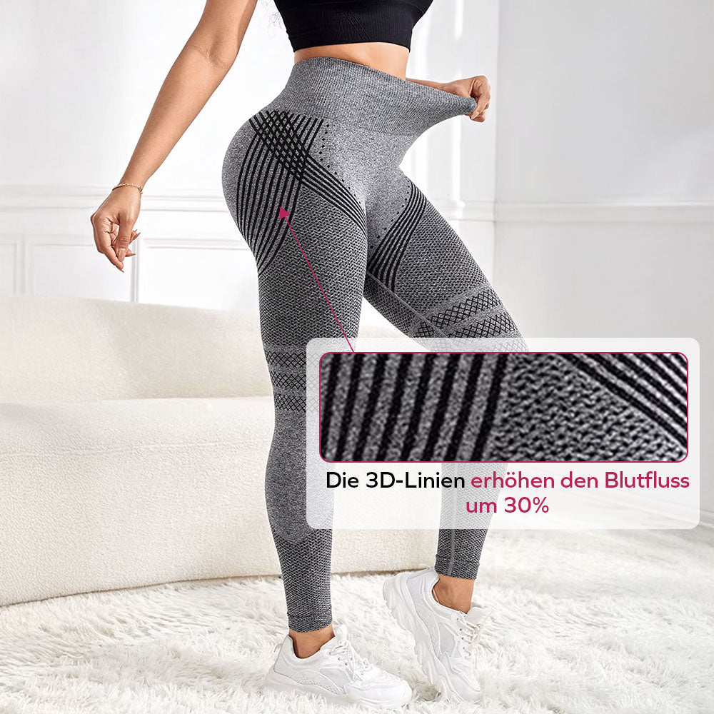 3D-Leggings | Grau