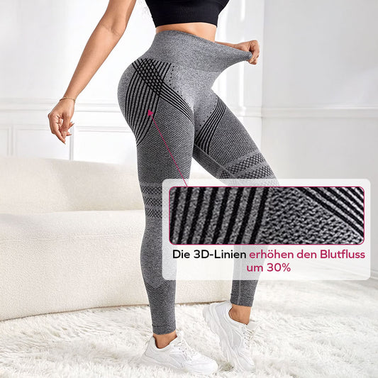 3D-Leggings | Grau