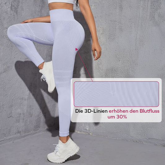 3D-Leggings | Hellviolett