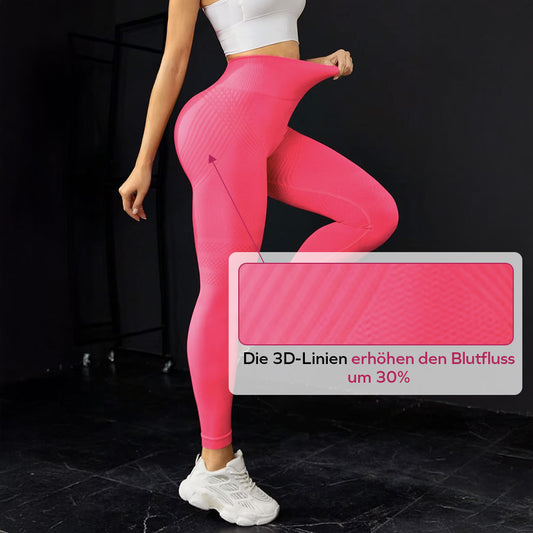 3D-Leggings | Rosa